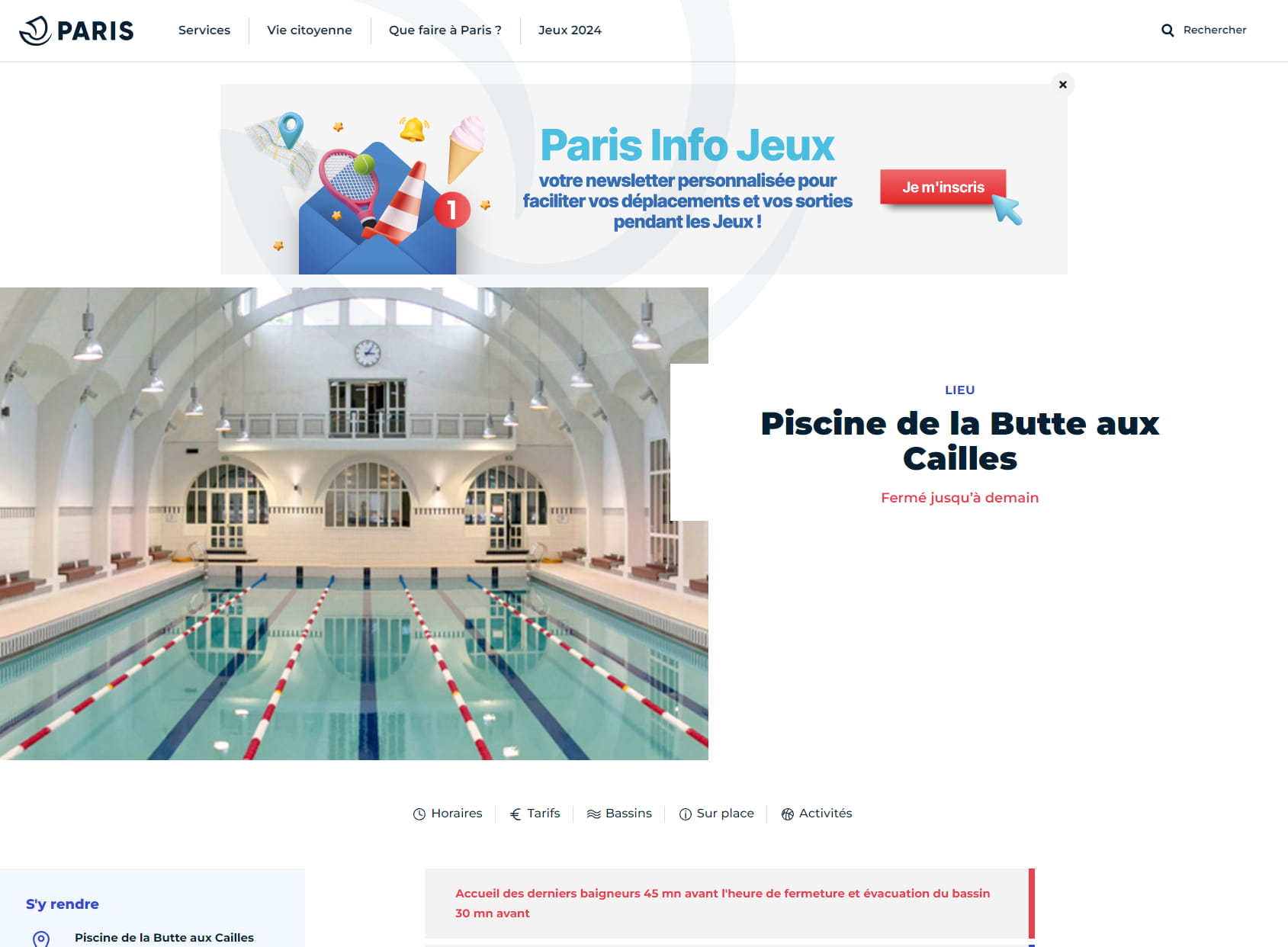 Butte-aux-Cailles Swimming Pool