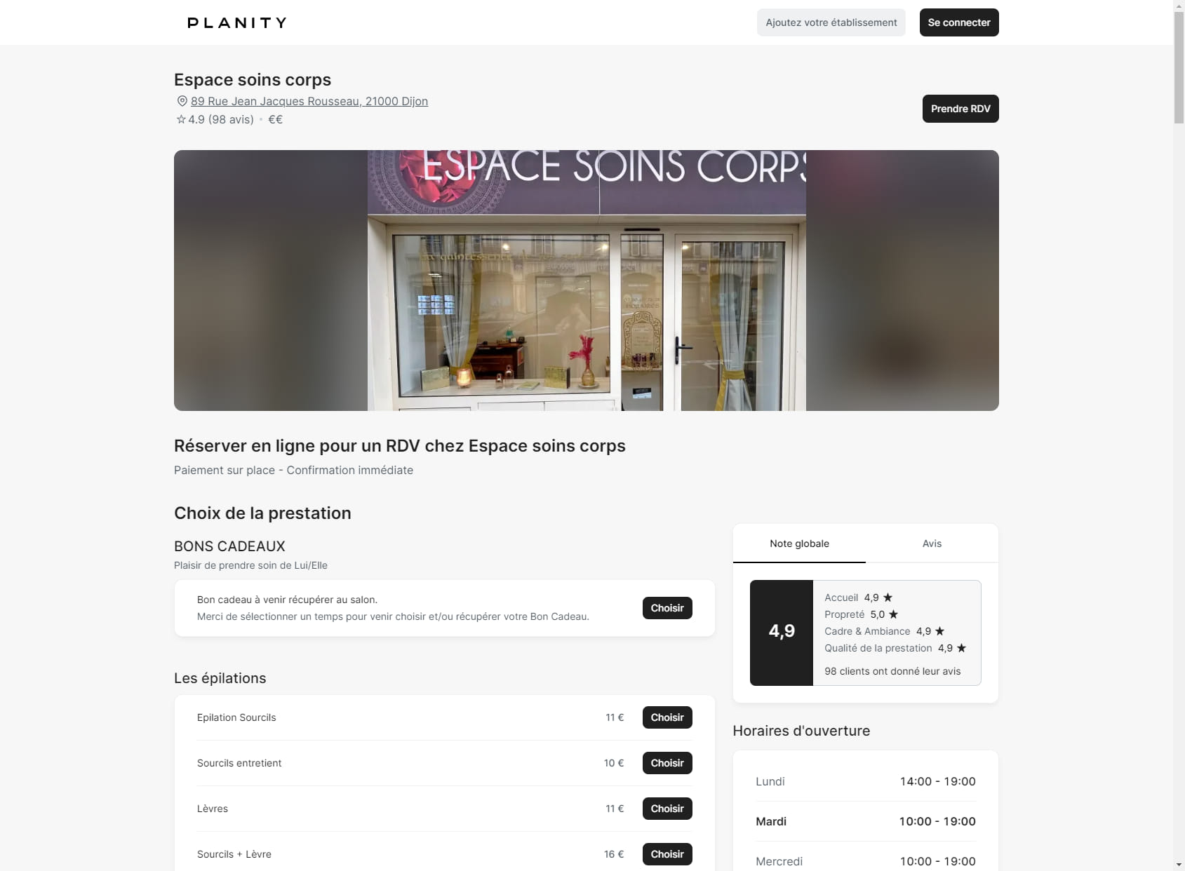 Espace Soins Corps