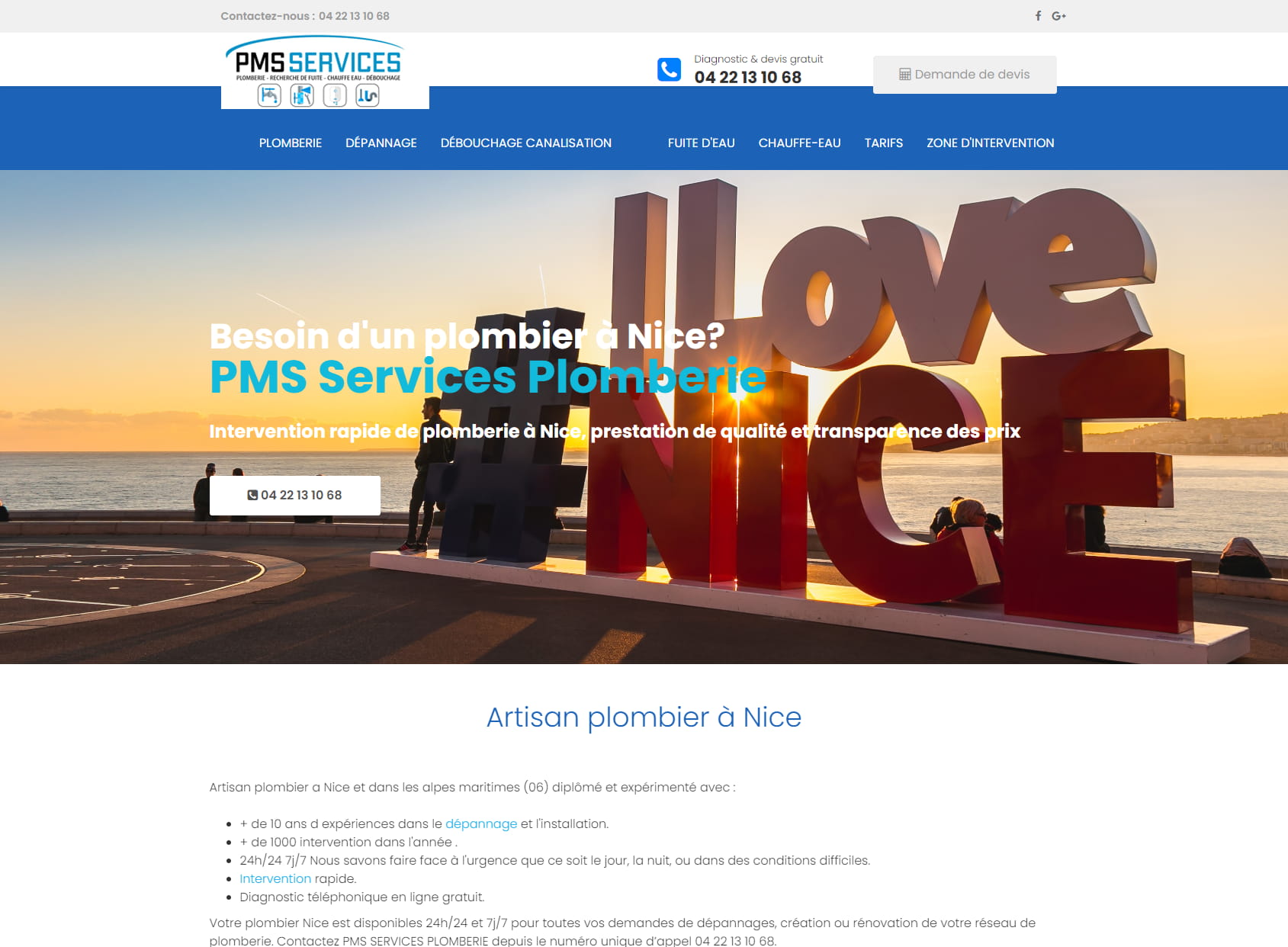 Plombier Nice - Pms Services Plomberie