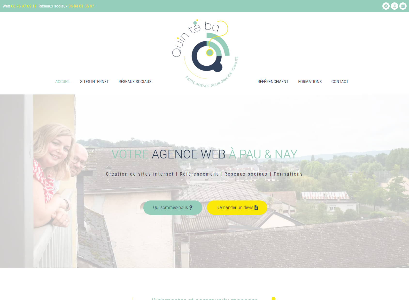 QUIN TÉ BA ❓ Création de site internet, formations Web & Réseaux Sociaux, Référencement Google (SEO / Ads)
