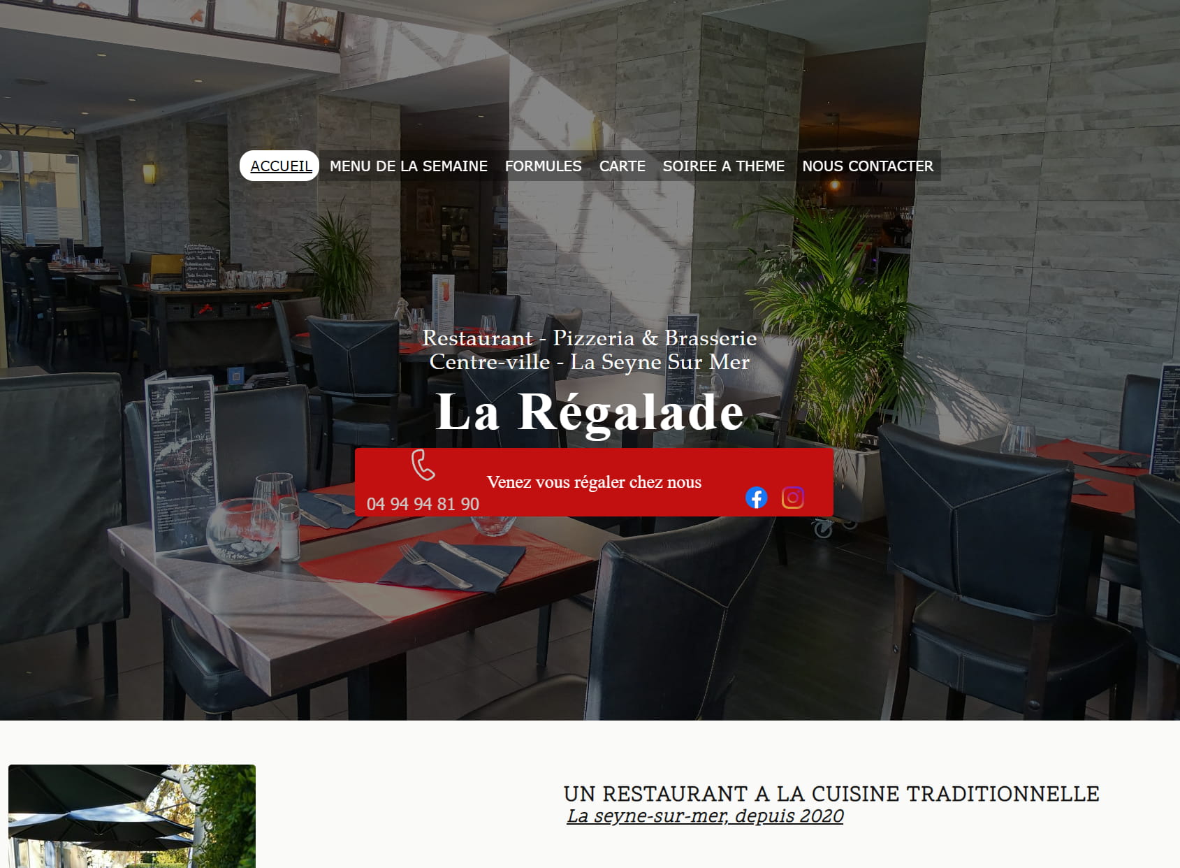 La Régalade cuisine française&Italienne, produits frais, fait maison, karaoke, soirée dansante et soirée à thème